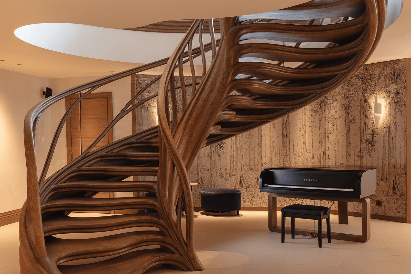 Helical Timber Staircase: Parametric Design and Fabrication of a Non ...